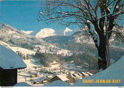 Carte Postale - 74 - Saint Jean de Sixt - Vue Générale - La Chaine des Aravis - Hiver - Neige - CPM - Voir Scans Recto-V