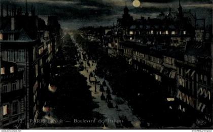 Clair de lune CPA Paris II, Italienischer Boulevard bei Nacht