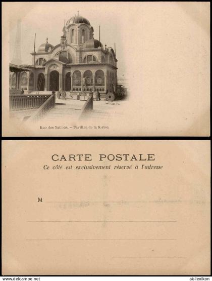 Paris Rue des Nations. - Pavillon de la Serbie. EXPO Eiffelturm 1900