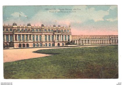 POSTAL  PARIS  -FRANCIA  - VERSAILLES -FACHADA DEL CASTILLO LADO DEL PARQUE ( FAÇADE CHÂTEAU-CÔTE PARC )