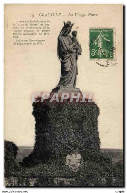 CPA Graville La Vierge Noire