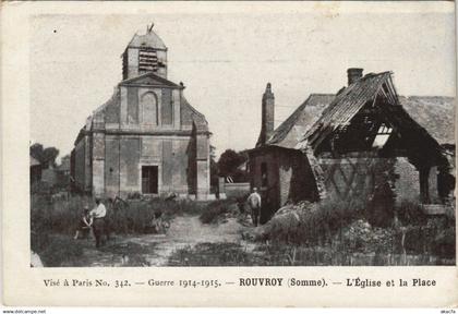 CPA guerre ROUVROY Église (751189)