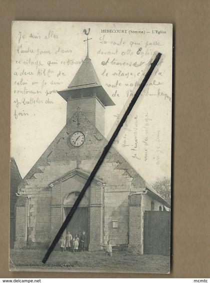 CPA - Hébécourt  -  (Somme ) - L'Eglise