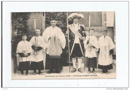PAROISSE D'AZAT LE RIS (87) OSTENSIONS DU DORAT 1918