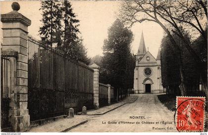 CPA Nointel La Grille d'Honneur du Chateau et Eglise (1340365)