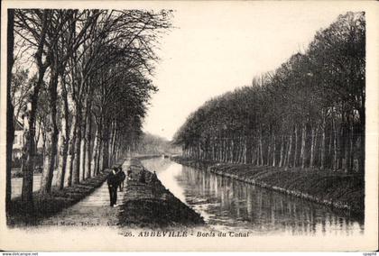 Abbeville - Bords du Canal - CPA