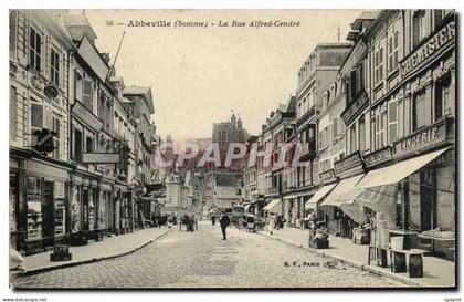 CPA Abbeville La rue Alfred Cendre