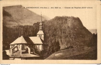 CPA Abondance Chevet de I'Eglise