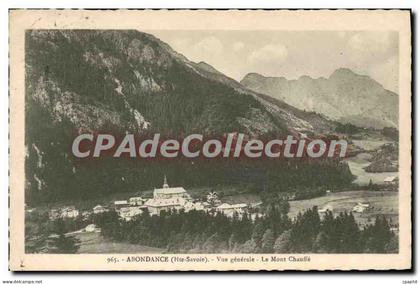 CPA Abondance Vue Generale Le Mont Chauffe
