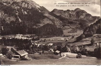 CPA Abondance Vue Generale Le Mont Chauffe