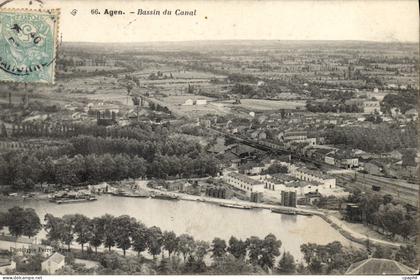 CPA Agen Bassin du Canal
