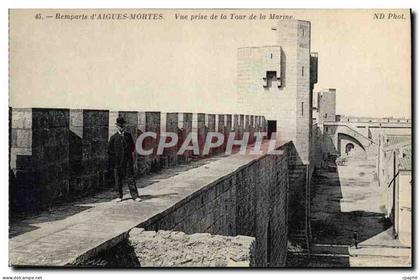 CPA Remparts d'Aigues Mortes Vue prise de la Tour de la Marine