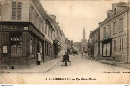 CPA Ailly sur Noye Rue St Martin (1497478)