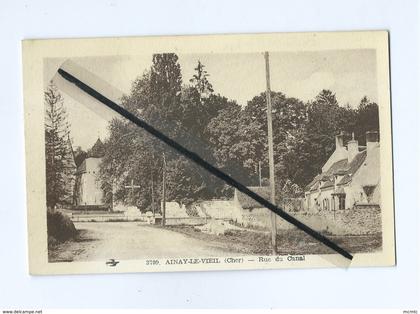 CPA - Ainay le Vieil  (Cher) - Rue du Canal