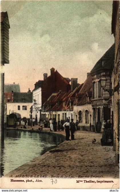CPA AIRE-sur-la-LYS Bords de la Lys-Rue des Tripiers (414482)