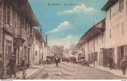 albens * rue principale * commerces magasins villageois