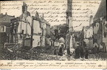 CPA Albert Les Ruines 1914