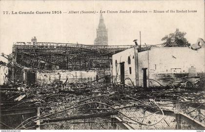 CPA Albert Les usines Rochet detruites