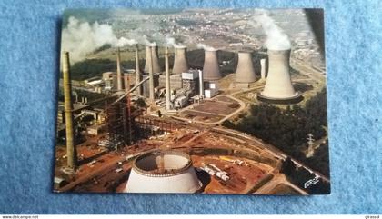 CPM CARLING MOSELLE 57 BASSIN HOUILLER DE LORRAINE LES TOURS DE LA CENTRALE EMILE HUCHET ED PIERRON