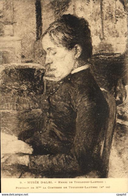CPA Musee d'Albi Henri de Toulouse Lautrec Portrait de M de Comtesse de Toulouse Lautrec