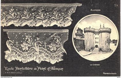 Carte POSTALE Ancienne de  ALENCON - Ecole dentellière