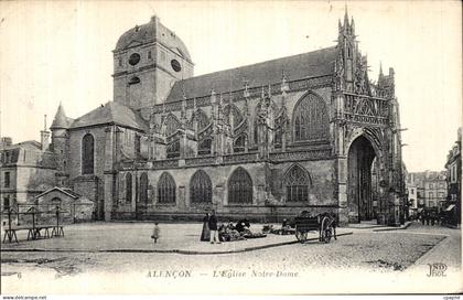 CPA Alencon L Eglise Notre Dame