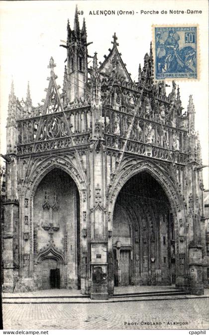 CPA Alencon Porche de Notre Dame