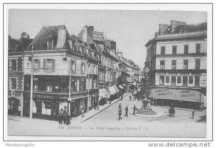 80 )) AMIENS, Place Gambetta, CN 240