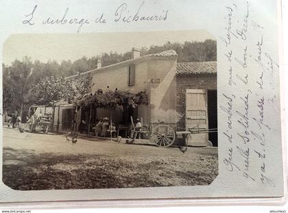 1903-Rare-Auberge de Pichauris ALLAUCH [13]B.-du-Rhône-Photo Carte Postale précurseur Top Cpa-Allauch Banlieue Marseille