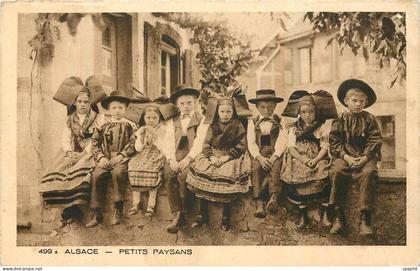CPA Alsace Petits Paysans Folklore