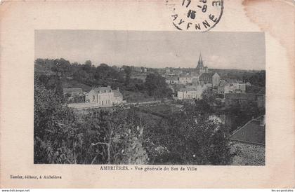 53 AMBRIERES LES VALLEES VUE GENERALE DU BAS DE VILLE