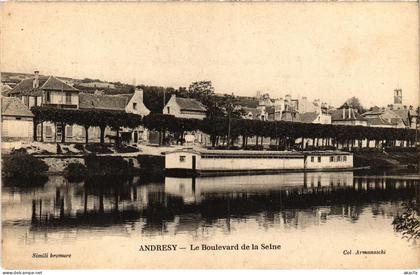 CPA ANDRESY Boulevard de la Seine (1412472)