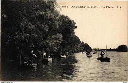 CPA ANDRESY - La Peche (453249)