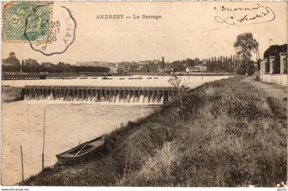 CPA ANDRESY Le Barrage (1385652)