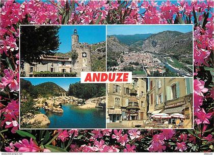 Carte Postale - 30 - Anduze - Multivues - Fleurs - Flamme Postale de La Bambouseraie d'Anduze - CPM - Voir Scans Recto-V