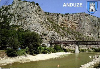 CPM Anduze Gard le Gardon et le Vieux pont ferroviere