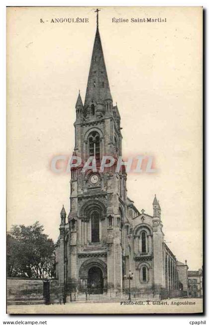 CPA Angouleme Eglise Saint Martial