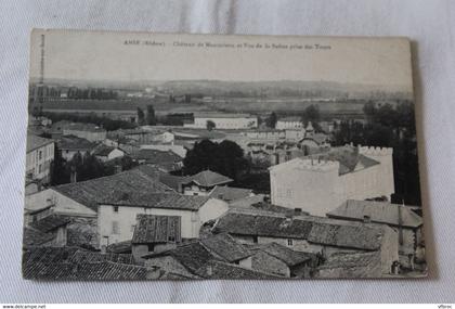 Anse, château de Meximieux et vue de la Saône prise des tours, Rhône 69