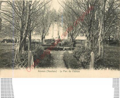 84.  ANSOUIS .  Le parc du Château .