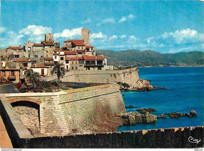Carte Postale - 06 - Antibes - Perspective sur la Vieille Ville et les Remparts - CPM - Voir Scans Recto-Verso