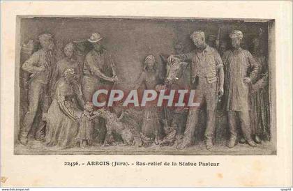 CPA Arbois Jura Bas relief de la Statue Pasteur