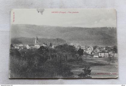 Cpa 1916, Arches, vue générale, Vosges 88