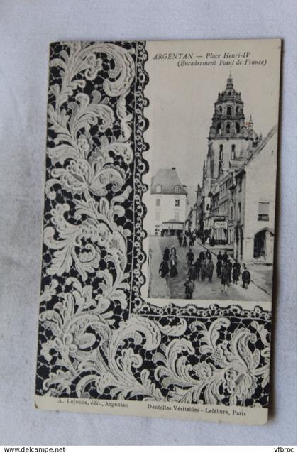 Argentan, place Henri IV, Orne 61, dentelle