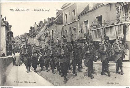 CPA Argentan Départ du 104e