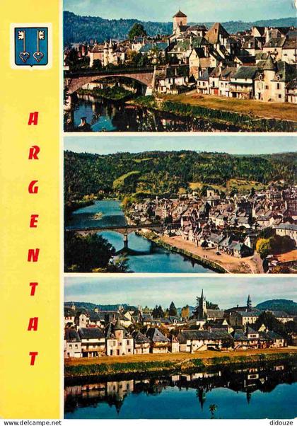 19 - Argentat - Multivues - Blasons - CPM - Voir Scans Recto-Verso