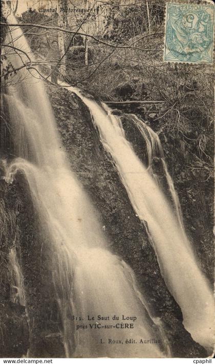 CPA Le Saut du Loup pres Vic sur Cere
