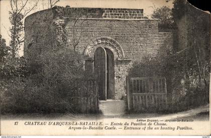 Chateau d'Arques la Bataille - Entree du Pavillon de Chasse - CPA