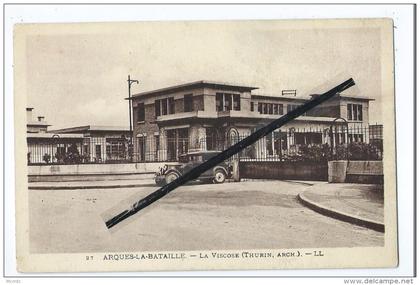 CPA - Arques la Bataille - La Viscose - auto,voiture ancienne