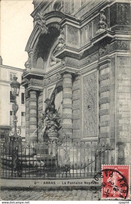 CPA Arras La fontaine Neptune