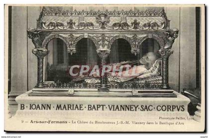 Ars sur formans CPA La chasse du bienheureux par JBM Viauney dans la basilique d'ars